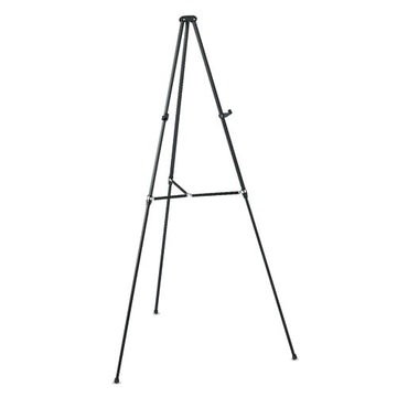 Quartet® Lightweight Telescoping Tripod Easel, Adjusts 38" To 66" High, Aluminum, Black freeshipping - TVN Wholesale